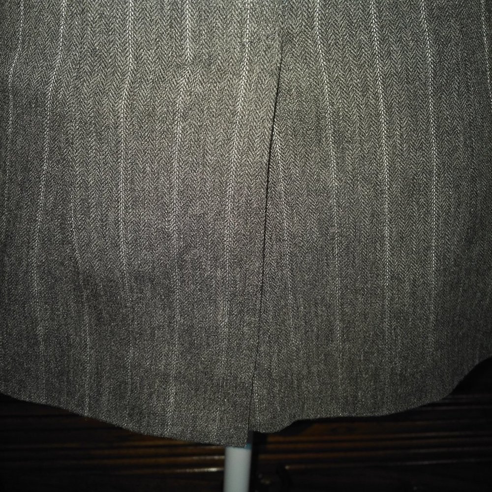 Zara Basic Collection Pinstripe Gray Blazer - image 7